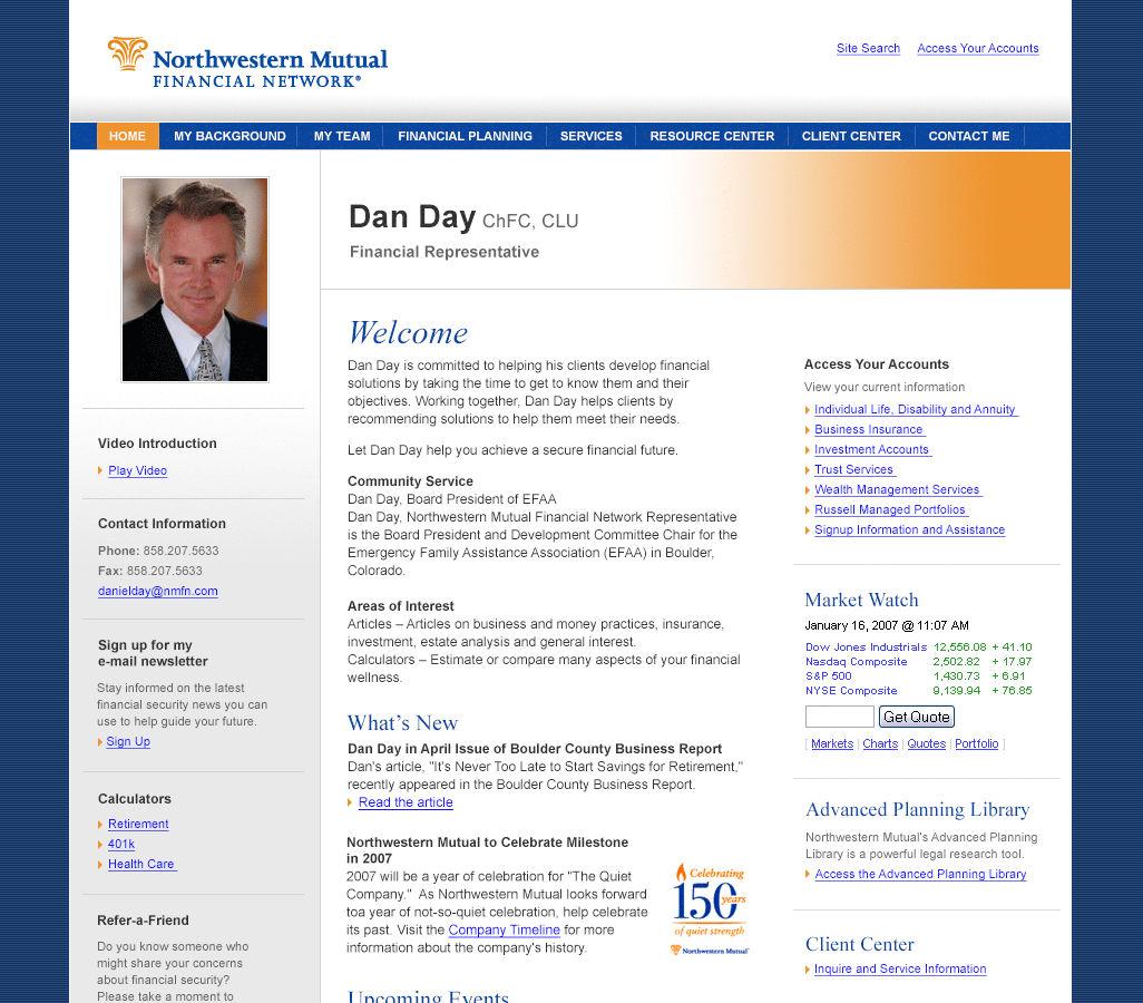 Northwestern Mutual Financial Advisor Site