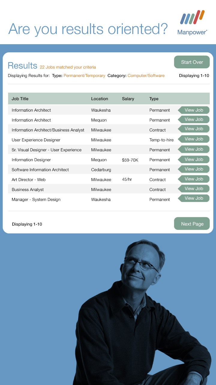 Manpower Job Kiosk Job Results